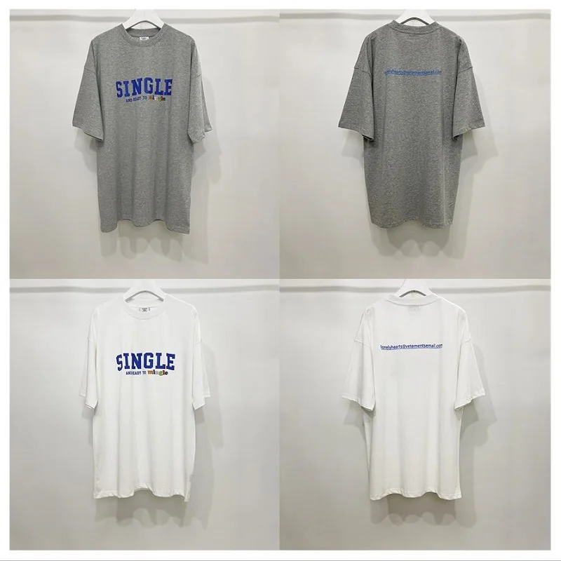 Embroidery Letter Logo VETEMENTS T Shirts Summer Men Women Cotton Short Sleeve Casual Loose VTM T-shirt
Embroidery Letter Logo VETEMENTS T Shirts Summer Men Women Cotton Short Sleeve Casual Loose VTM T-shirt