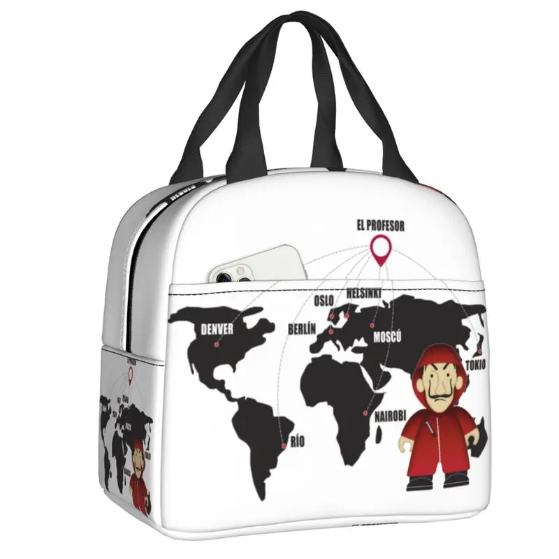 Money Heist Map Insulated Lunch Bags for Camping Travel La Casa de Papel Waterproof Cooler Thermal Bento Box Women Children
Money Heist Map Insulated Lunch Bags for Camping Travel La Casa de Papel Waterproof Cooler Thermal Bento Box Women Children