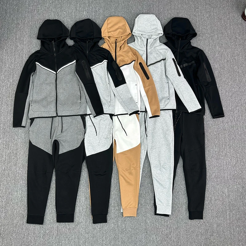 Tech Fleece Men Spotwear Original 100% Cotton Men Sweatsuit 2 Pcs Unisex Thick Material Hoodie and Joggers For Running
Tech Fleece Men Spotwear Original 100% Cotton Men Sweatsuit 2 Pcs Unisex Thick Material Hoodie and Joggers For Running