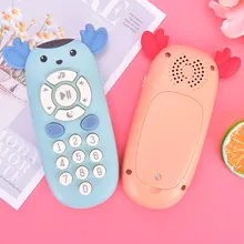 Baby Colorful Music Mobile Phone Toys Electric TV Remote Control Numbers Early Learning Educational Toy Infant Teething Teether