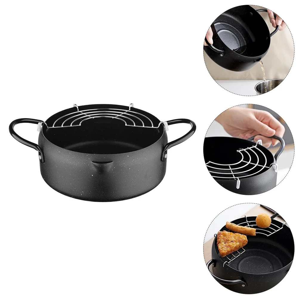 Pan Pot Fryer Frying Deep Tempura Fryfries French Drainer Stainless Steel Mini Chicken Japanese Style Metal Non Stick Coating
Pan Pot Fryer Frying Deep Tempura Fryfries French Drainer Stainless Steel Mini Chicken Japanese Style Metal Non Stick Coating