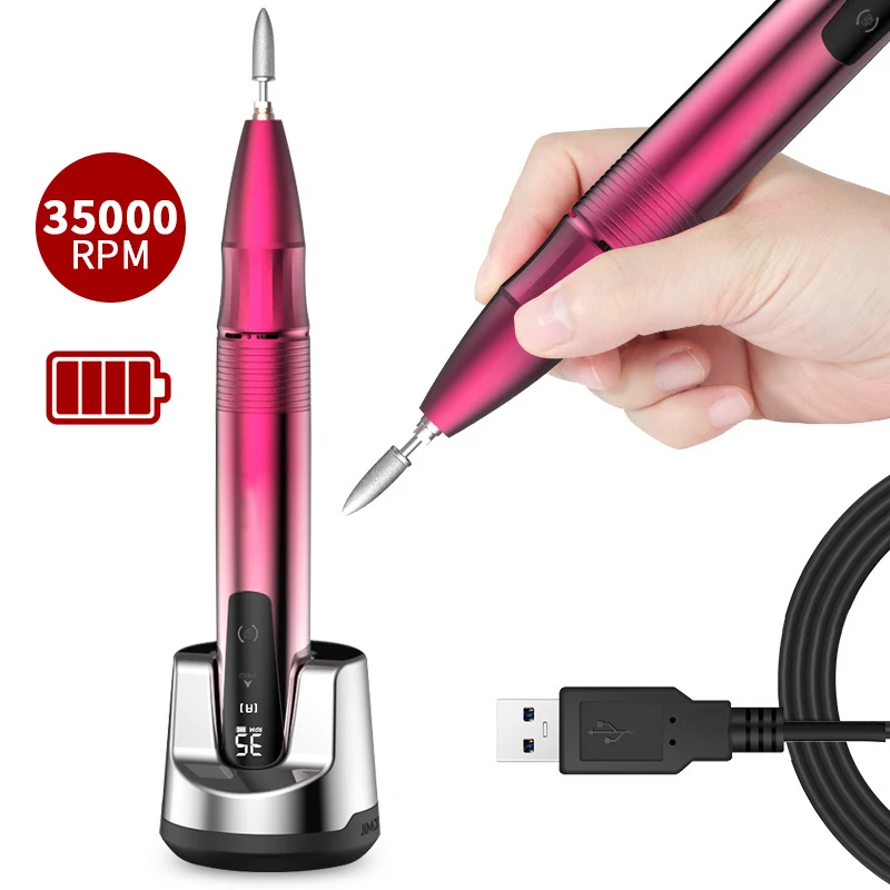 Nail Drill Machine With HD LCD Display for Pedicure Rechargeable Manicure Machine 35000RPM Cordless Polish for Nail Salon Tools
Nail Drill Machine With HD LCD Display for Pedicure Rechargeable Manicure Machine 35000RPM Cordless Polish for Nail Salon Tools