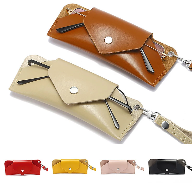 Portable PU Leather Glasses Case Sunglasses Bag Men Women Lightweight Ultra-thin Glasses Container Storage Bag with Wrist Strap
Portable PU Leather Glasses Case Sunglasses Bag Men Women Lightweight Ultra-thin Glasses Container Storage Bag with Wrist Strap