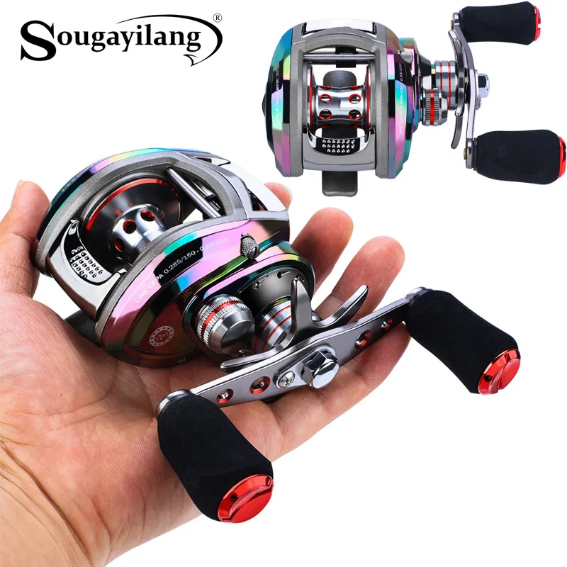 Sougayilang Baitcasting Reels 6.3:1 Carp Fishing Gear Wheel Left/Right Hand Bass Bait Casting Fishing Reels Saltwater Reel
Sougayilang Baitcasting Reels 6.3:1 Carp Fishing Gear Wheel Left/Right Hand Bass Bait Casting Fishing Reels Saltwater Reel