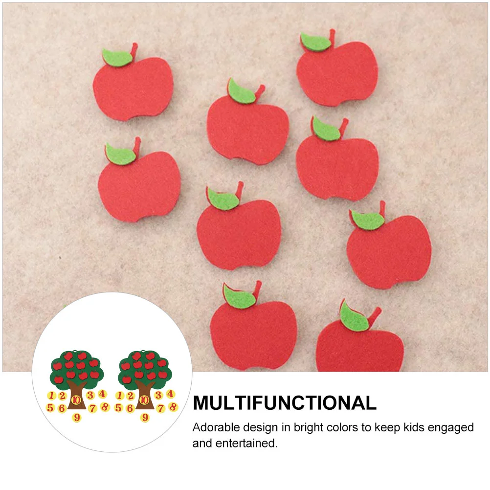 2 Sets Non-woven Apple Tree Digital 1 to 10 Cognitive Pairing (Random Style)
2 Sets Non-woven Apple Tree Digital 1 to 10 Cognitive Pairing (Random Style)