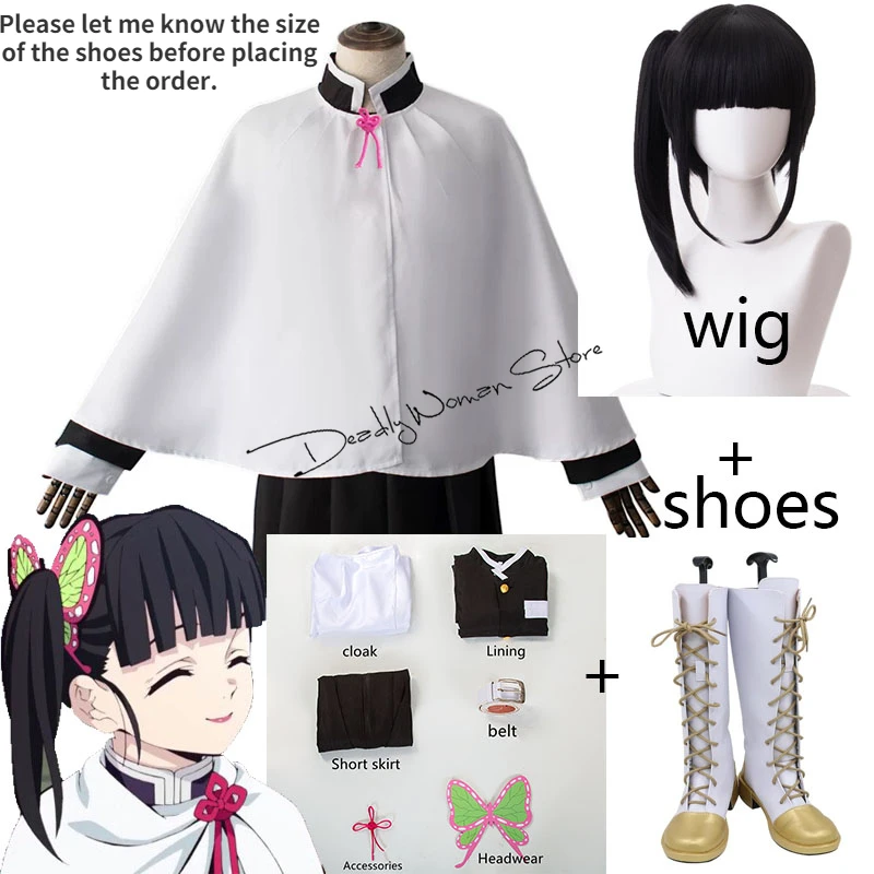 Adult and Kids Anime Demon Slayer Cosplay Costume Kimetsu No Yaiba Kanao Tsuyuri Kanawo Kimono Wig Shoes Outfit Women Halloween
Adult and Kids Anime Demon Slayer Cosplay Costume Kimetsu No Yaiba Kanao Tsuyuri Kanawo Kimono Wig Shoes Outfit Women Halloween