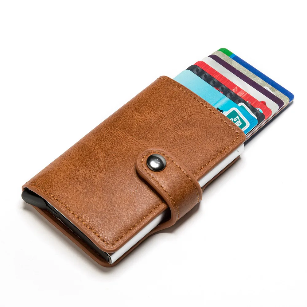 Men's Credit Card Wallet ID Card Holder Automatic Male Metal Leather Card Holder Wallet Purse Automatic Snap Wallet 2022
Men's Credit Card Wallet ID Card Holder Automatic Male Metal Leather Card Holder Wallet Purse Automatic Snap Wallet 2022