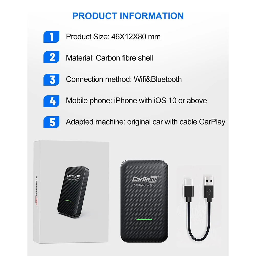 Carlinkit 3.0 беспроводной адаптер Carplay автомобильная навигация для автомобиля проводной и беспроводной модуль Carplay подключи и работай USB IOS
Carlinkit 3.0 беспроводной адаптер Carplay автомобильная навигация для автомобиля проводной и беспроводной модуль Carplay подключи и работай USB IOS