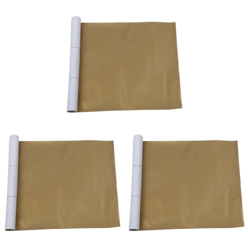 3X DIY 30X127 3D Carbon Fiber Decal Vinyl Film Wrap Roll Adhesive Car Sticker Sheet Gold
3X DIY 30X127 3D Carbon Fiber Decal Vinyl Film Wrap Roll Adhesive Car Sticker Sheet Gold