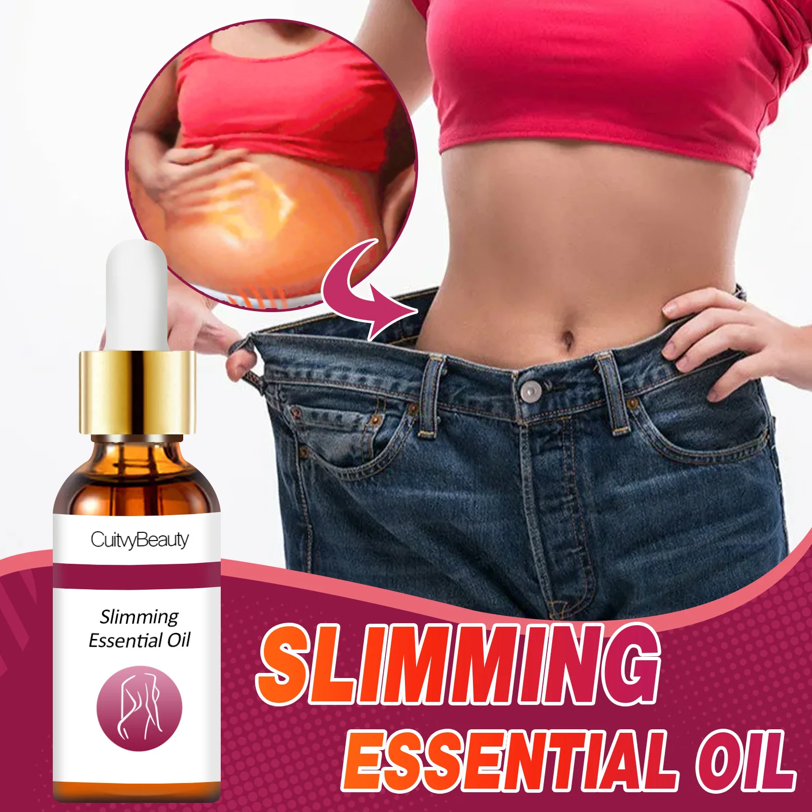 Weight Loss Massage Oil Abdominal Body Contouring Massage Essential Oil Beauty Slimming Serum 10g 
Weight Loss Massage Oil Abdominal Body Contouring Massage Essential Oil Beauty Slimming Serum 10g