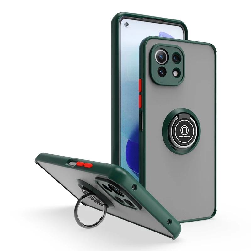 Модный матовый чехол KEYSION для Xiaomi Mi 11 Lite 5G NE 11 Ultra 11i, прозрачный противоударный чехол-подставка с кольцом для телефона Xiaomi A3 
Модный матовый чехол KEYSION для Xiaomi Mi 11 Lite 5G NE 11 Ultra 11i, прозрачный противоударный чехол-подставка с кольцом для телефона Xiaomi A3