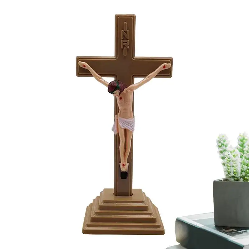 

Glow-in-the-Dark For Cross Church Relics Jesus On The Stand For Cross Wall Crucifix Church Tabletop Decoration