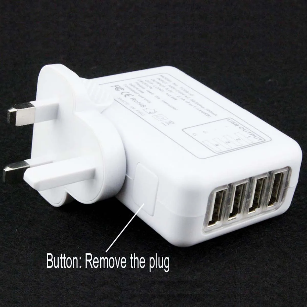 4 Ports USB Multi Adapter Travel Wall AC Charger with UK/EU/US/AU Plug Black UK 4 4 4 4
4 Ports USB Multi Adapter Travel Wall AC Charger with UK/EU/US/AU Plug Black UK 4 4 4 4
