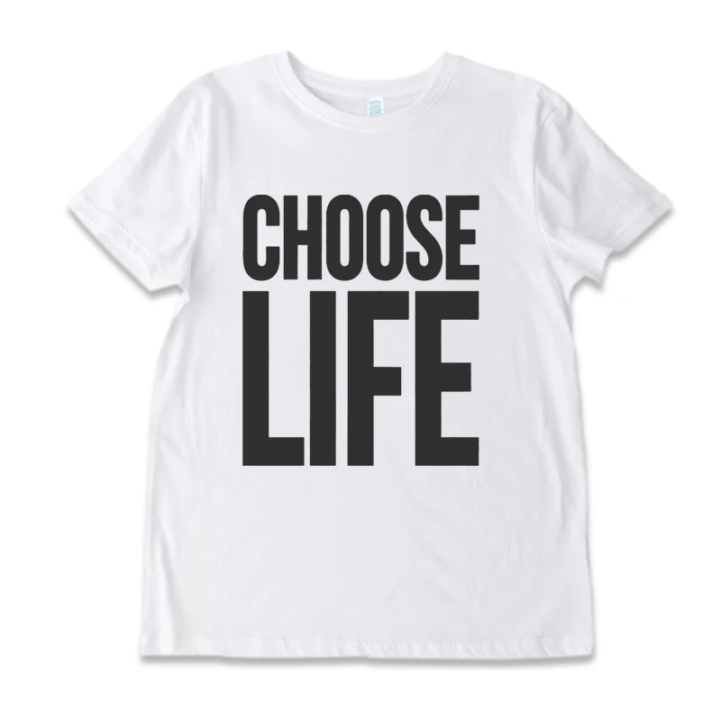 Футболка choose life, белая футболка, хлопковые повседневные топы из сукна, черная футболка, женская одежда 
Футболка choose life, белая футболка, хлопковые повседневные топы из сукна, черная футболка, женская одежда