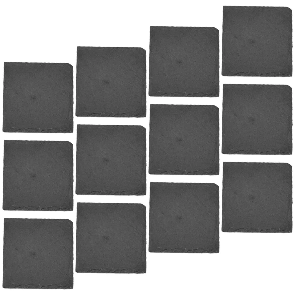 12 Pcs Cup Accessory Coasters For Crafts Square Party Table Slate Natural Rock Decorative
12 Pcs Cup Accessory Coasters For Crafts Square Party Table Slate Natural Rock Decorative