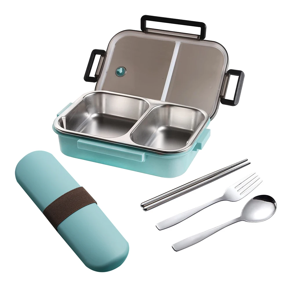 Bento Box,2 Compartments Stainless Steel Lunch Box with Portable Utensil Set, Portion Control Lunch Container (Blue)
Bento Box,2 Compartments Stainless Steel Lunch Box with Portable Utensil Set, Portion Control Lunch Container (Blue)