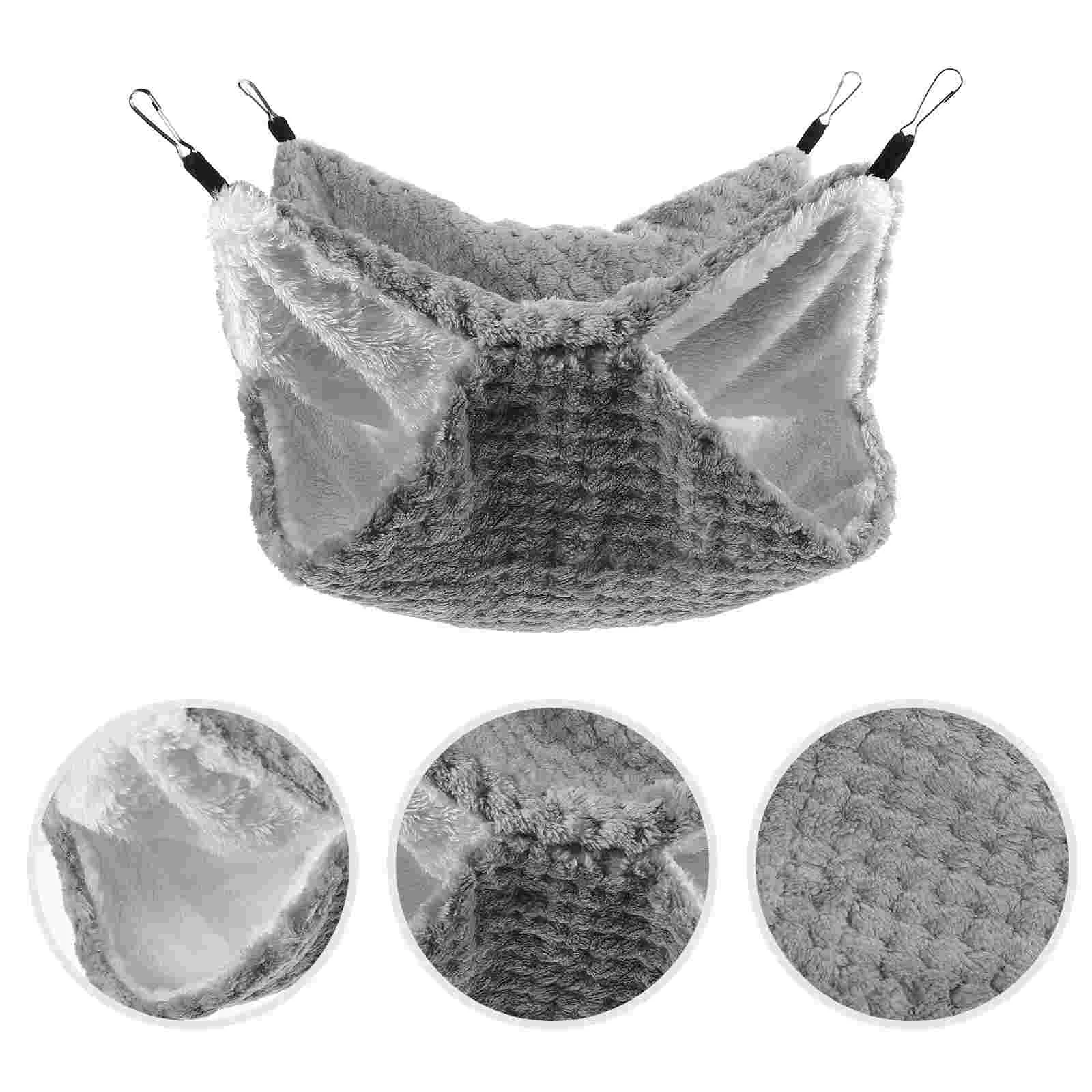 Pet Hammock Bed Hamsterhouse Cage Guineapig Warm Ferret Squirrel Sleeping Accessories Funny Resting Layer Double Comfortable
Pet Hammock Bed Hamsterhouse Cage Guineapig Warm Ferret Squirrel Sleeping Accessories Funny Resting Layer Double Comfortable