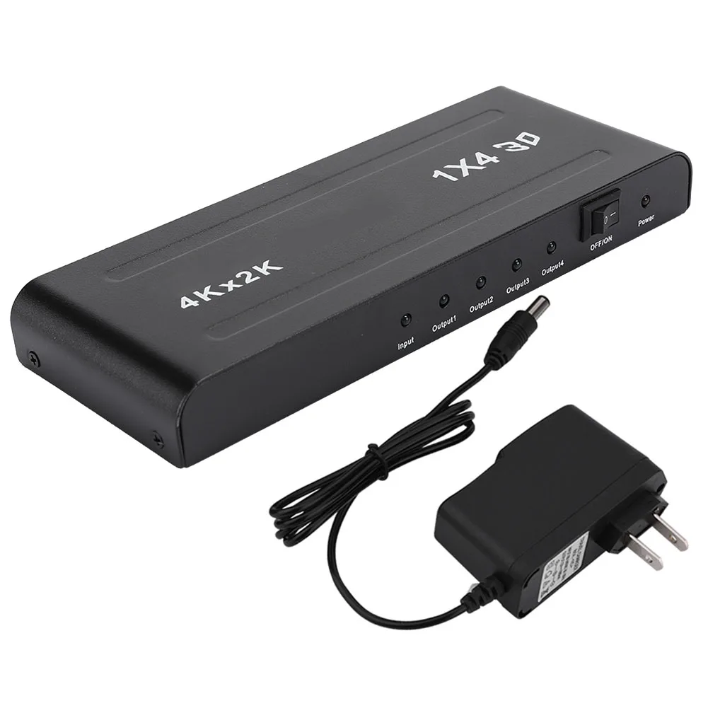 1 in 4 Out Amplifier Repeater 4K*2K Ultra Full HD 3D 1080P Switch Box 4 Port HDMI-compatible Splitter
1 in 4 Out Amplifier Repeater 4K*2K Ultra Full HD 3D 1080P Switch Box 4 Port HDMI-compatible Splitter
