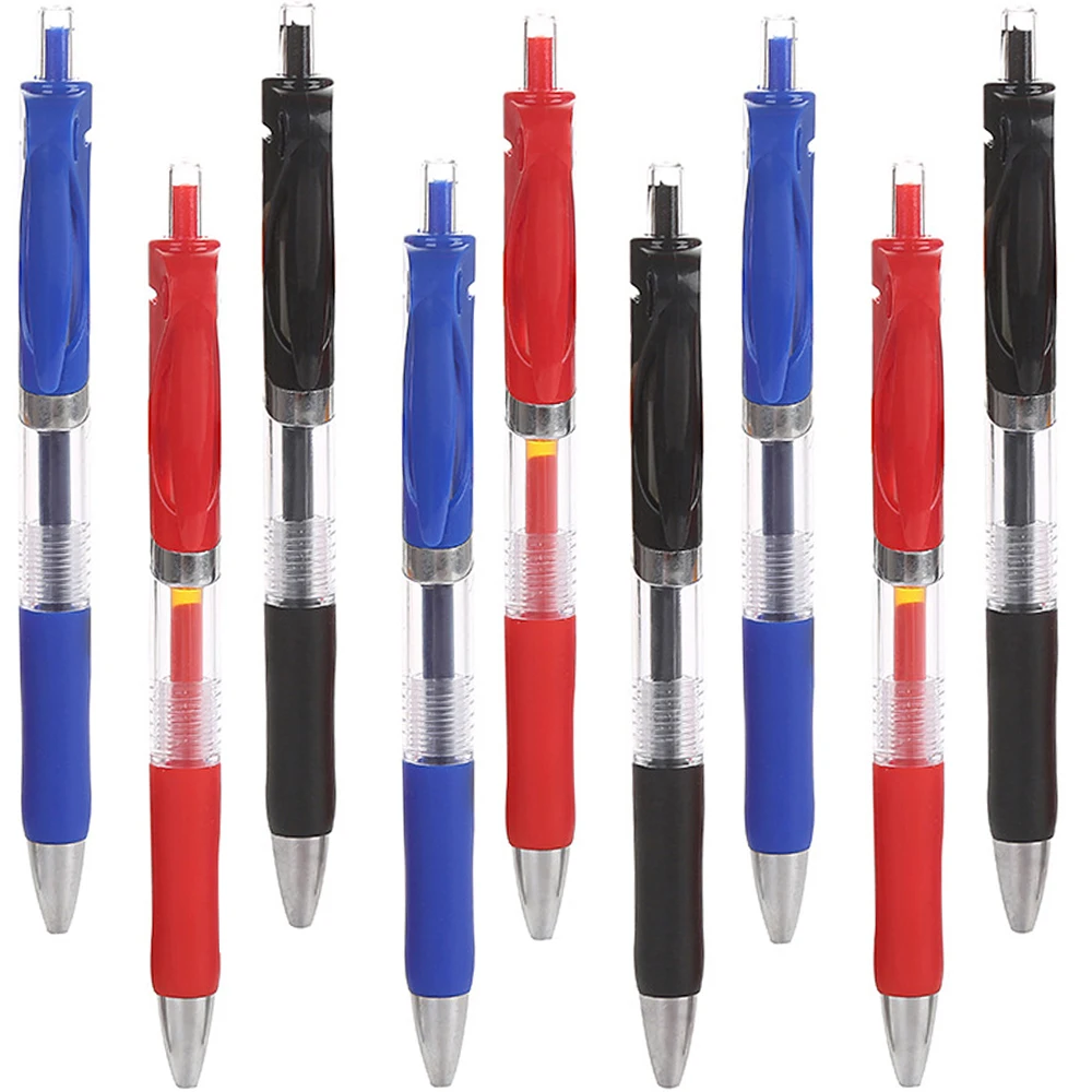 500 Pieces Press Gel Pen Signature Retractable Black Red Blue Ink Bullet Tip 0.5mm School&Office Writing Supplies Stationery
500 Pieces Press Gel Pen Signature Retractable Black Red Blue Ink Bullet Tip 0.5mm School&Office Writing Supplies Stationery