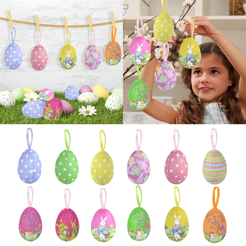 12/24PCs Easter Colorful Foam Egg Hanging Ornaments Spring Home Garden Easter Party Decorations Easter Favors Kids Gifts Toy
12/24PCs Easter Colorful Foam Egg Hanging Ornaments Spring Home Garden Easter Party Decorations Easter Favors Kids Gifts Toy