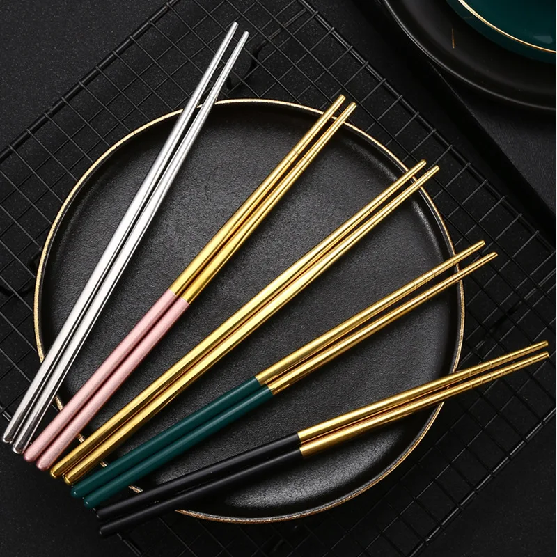 1 Pair 21cm Creative Gold-plated Square Chopsticks 304 Stainless Steel Kitchen Home Hotel Restaurant Chopsticks Gifts Tableware
1 Pair 21cm Creative Gold-plated Square Chopsticks 304 Stainless Steel Kitchen Home Hotel Restaurant Chopsticks Gifts Tableware