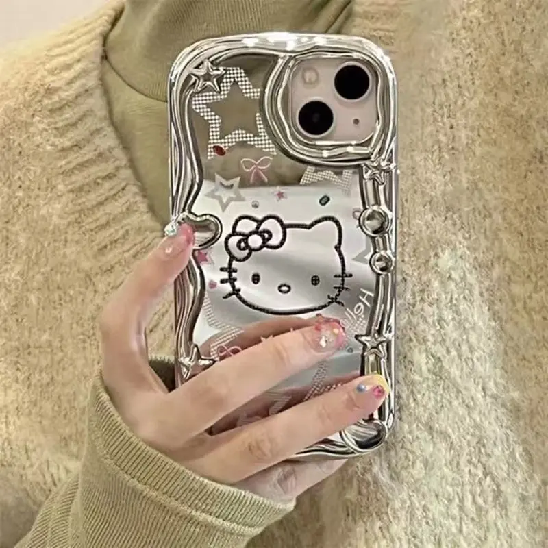 Sanrio Hello Kitty Cute Phone Case for Phone14 13Promax 11 Xr Xs 7 8 Silver Mirror Kitty Electroplated Full Inclusive Hard Case
Sanrio Hello Kitty Cute Phone Case for Phone14 13Promax 11 Xr Xs 7 8 Silver Mirror Kitty Electroplated Full Inclusive Hard Case