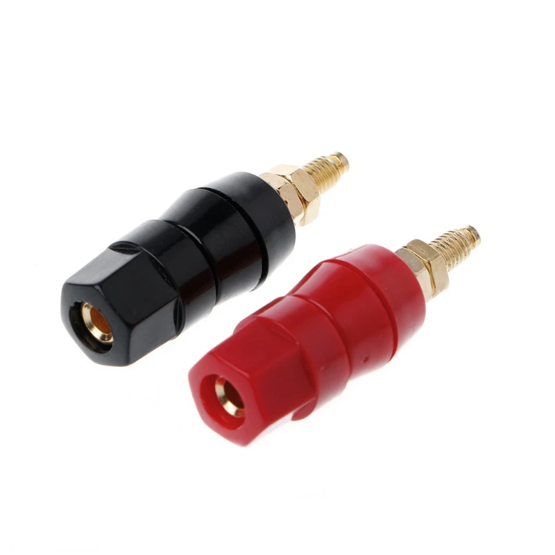 1 Pair 4mm Banana Plug Red Black Connector Amplifier Terminal Binding Post Speak
1 Pair 4mm Banana Plug Red Black Connector Amplifier Terminal Binding Post Speak