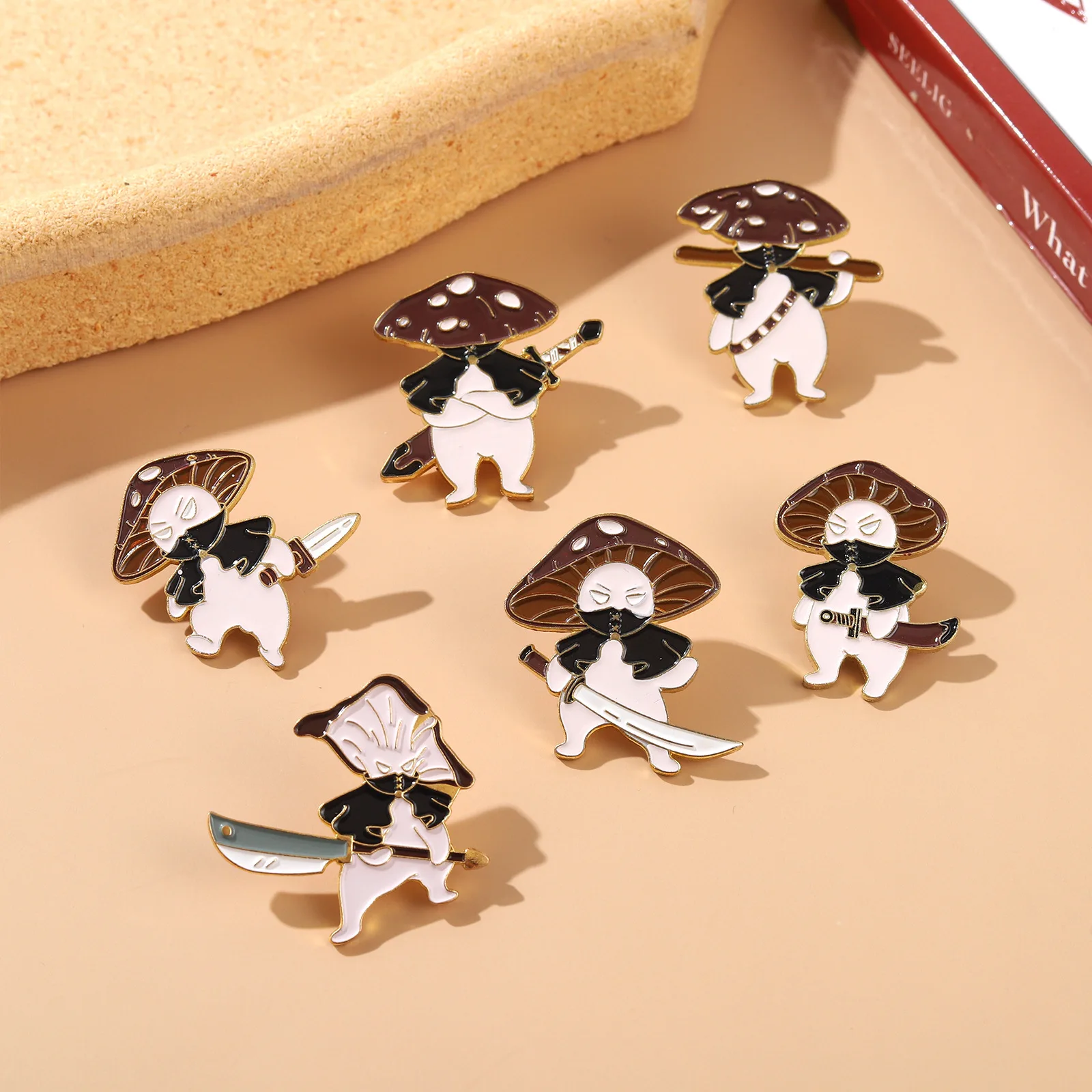 Cute Killer Mushroom Enamel Pins Swords And Daggers Custom Swordsmen Brooch Lapel Badge Bag Funny Jewelry Gift For Kids Friends
Cute Killer Mushroom Enamel Pins Swords And Daggers Custom Swordsmen Brooch Lapel Badge Bag Funny Jewelry Gift For Kids Friends