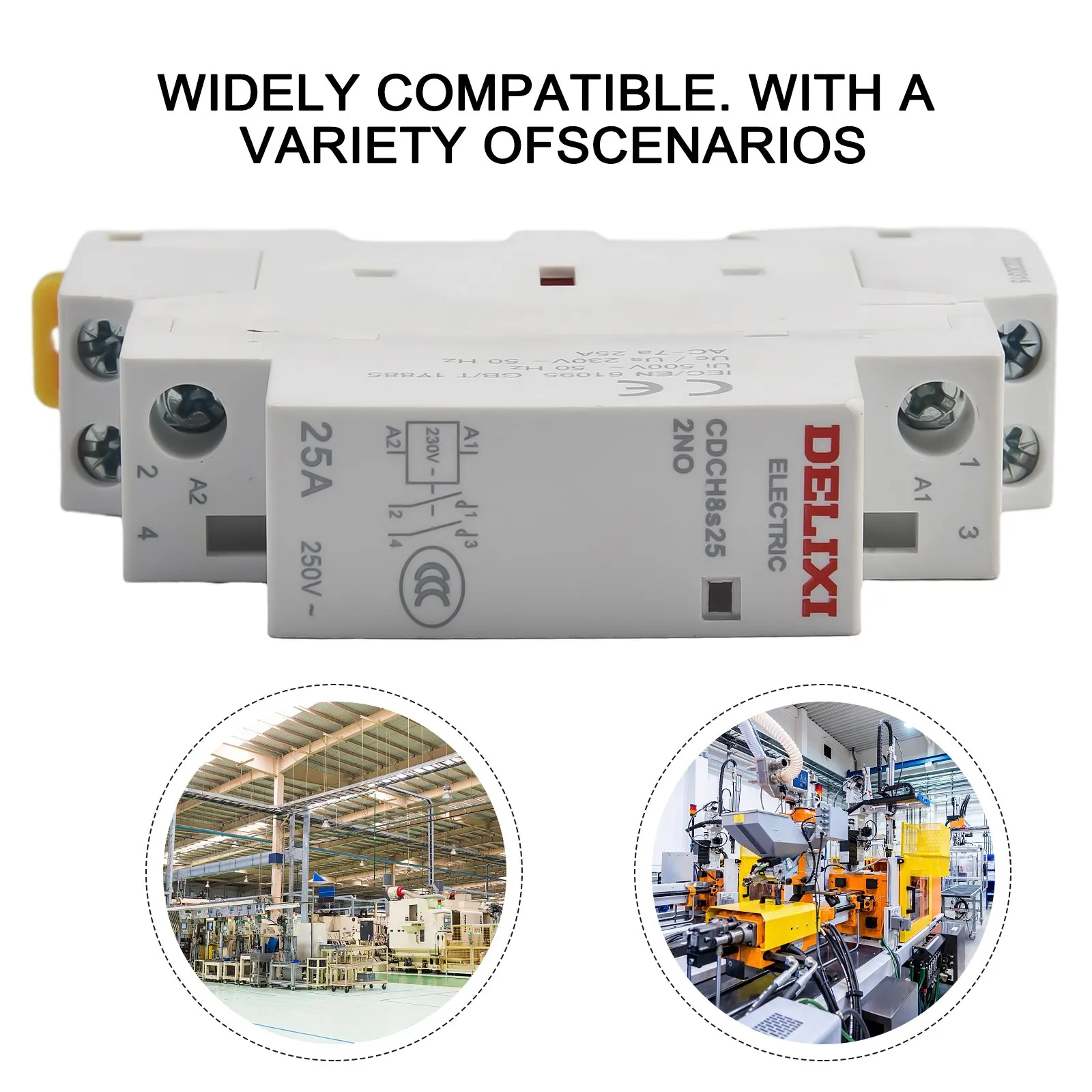 Air Type Din Rail Mount Household Modular Contactor For Smart Home Hotel 2P 25A AC 220V For Automatic Production And Testing
Air Type Din Rail Mount Household Modular Contactor For Smart Home Hotel 2P 25A AC 220V For Automatic Production And Testing