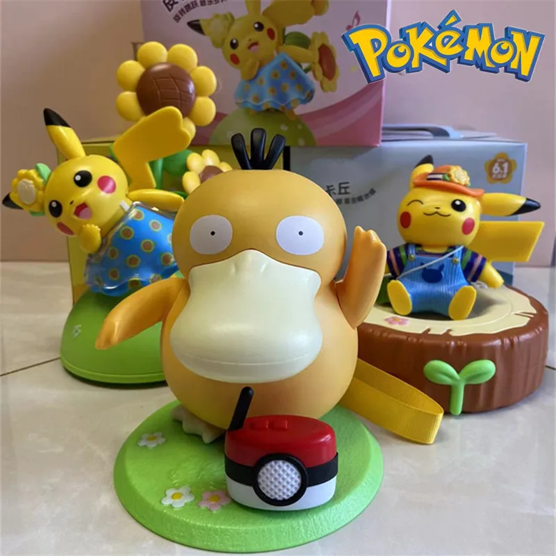 New Pokemon Pikachu Electric Psyduck Anime Figure Dance Duck Action Figurine with Music Collectible Decor Gift Toys for Children
New Pokemon Pikachu Electric Psyduck Anime Figure Dance Duck Action Figurine with Music Collectible Decor Gift Toys for Children