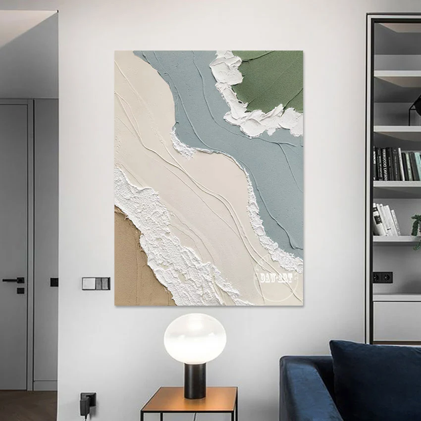 Modern Knife Painting Texture Acrylic Abstract Sea Wave Hand Drawing Unframed Art Crafts Canvas Picture Kids Room Decoration
Modern Knife Painting Texture Acrylic Abstract Sea Wave Hand Drawing Unframed Art Crafts Canvas Picture Kids Room Decoration
