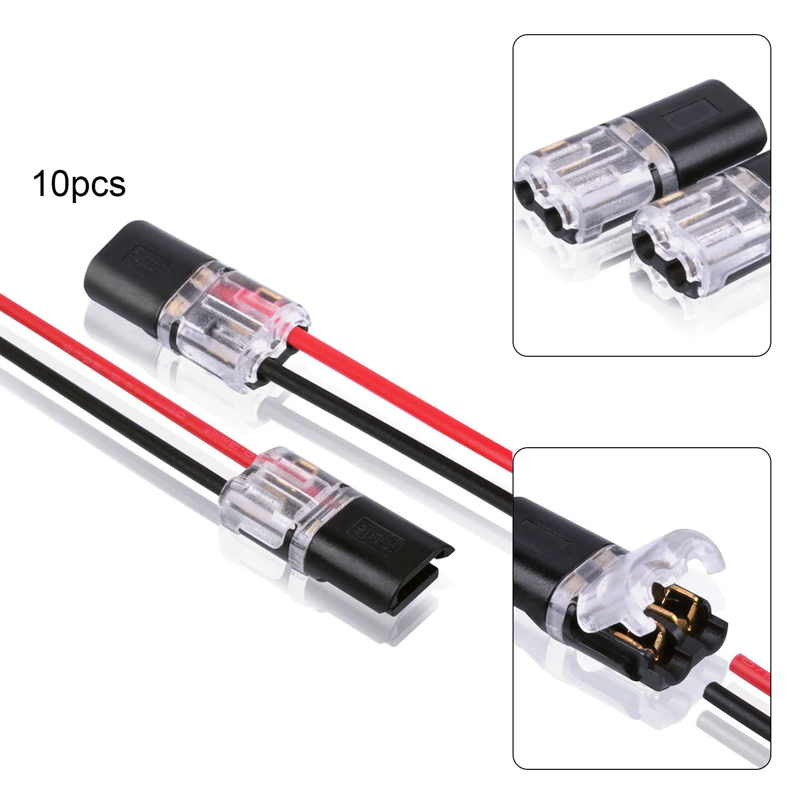10Pcs 2 Pin Way Plug Wire Cable Snap Connectors Cable Sleeves Electrical Equipment Electrical Cable Crimp Wiring Accessories
10Pcs 2 Pin Way Plug Wire Cable Snap Connectors Cable Sleeves Electrical Equipment Electrical Cable Crimp Wiring Accessories