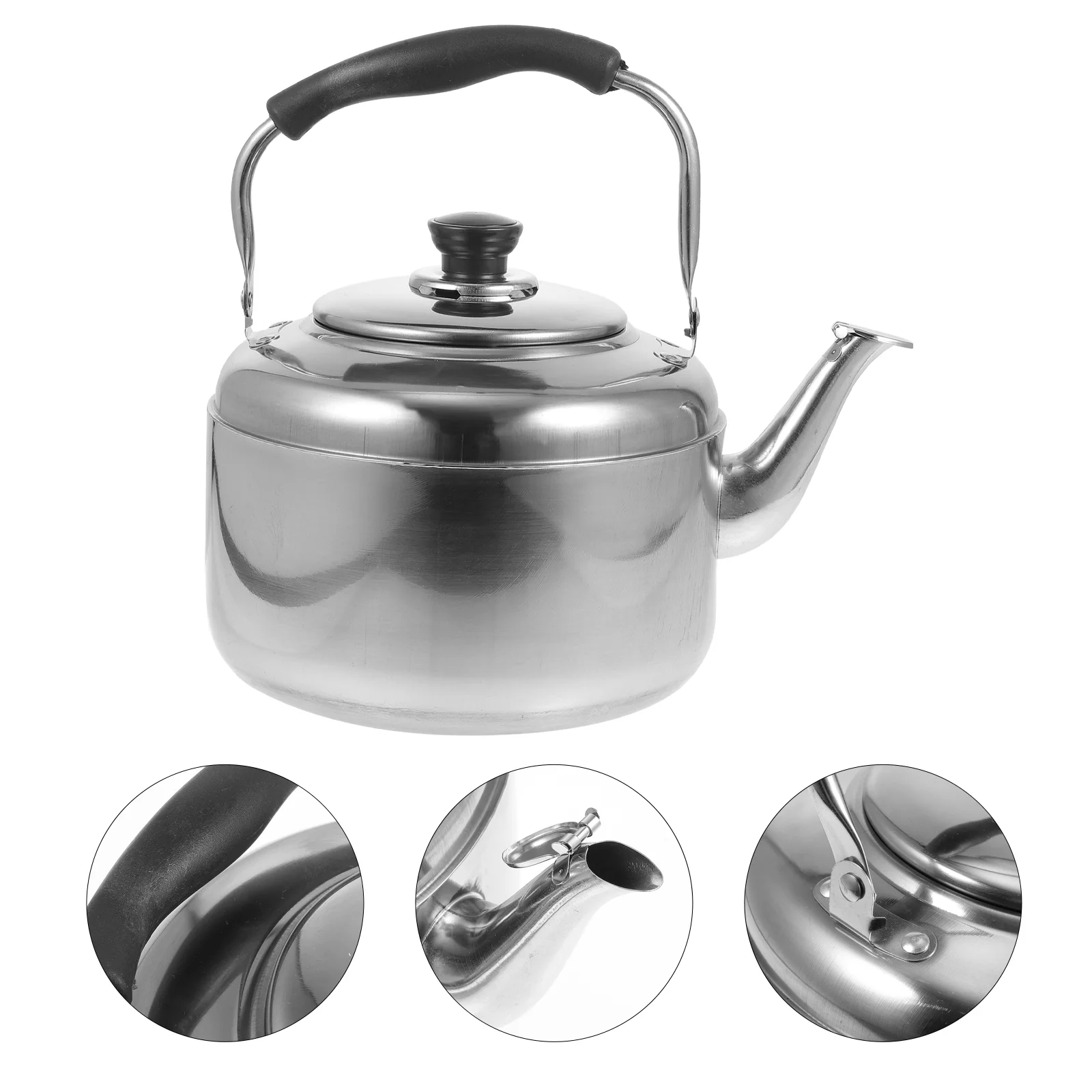 Kettle Tea Whistling Teapot Water Steel Stovetop Stainless Pot Stovecoffeeboiling Hot Electric Kettles Gas Camping Polished
Kettle Tea Whistling Teapot Water Steel Stovetop Stainless Pot Stovecoffeeboiling Hot Electric Kettles Gas Camping Polished