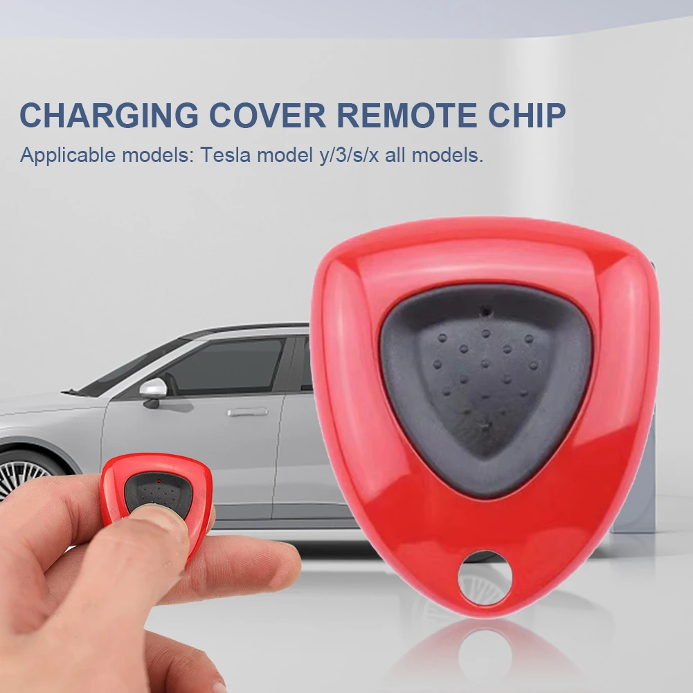 

For Tesla Model Y 3 S X Charging Port Cover Remote Control Chip Charging Car Door Open RC Pile Button Direct Use Car Accessories