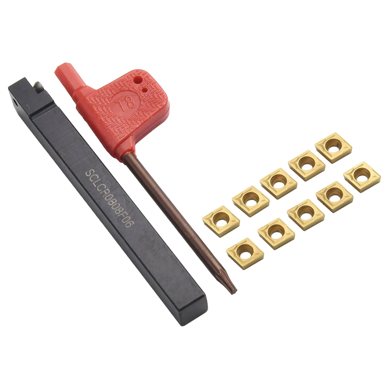 Unleash Your Turning Potential with SCLCR0808F06 Lathe External Turning Tool Holder and 10x CCMT060204 HM Inserts
Unleash Your Turning Potential with SCLCR0808F06 Lathe External Turning Tool Holder and 10x CCMT060204 HM Inserts