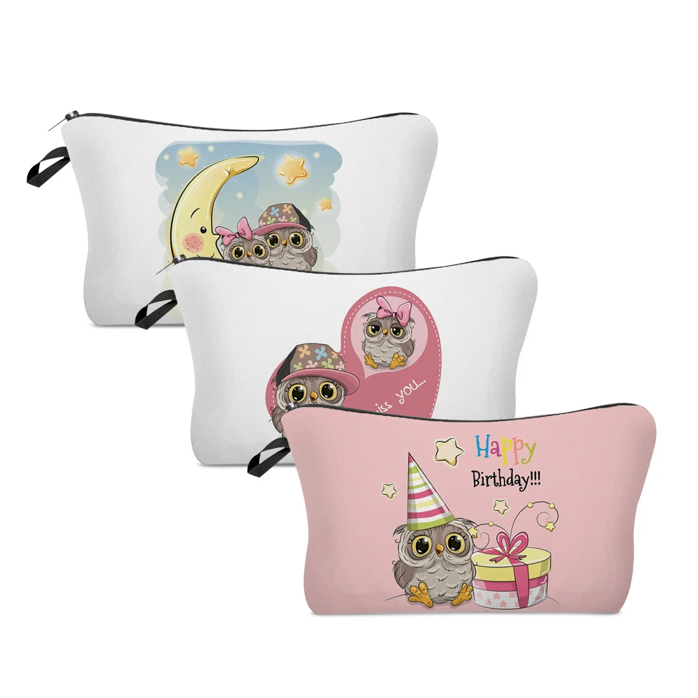 Women Portable Cosmetic Bags Cartoon Owl Print Wash Bag Pouch Travel Storage Zip Toiletries Organizer Female Pocket Money Bag
Women Portable Cosmetic Bags Cartoon Owl Print Wash Bag Pouch Travel Storage Zip Toiletries Organizer Female Pocket Money Bag