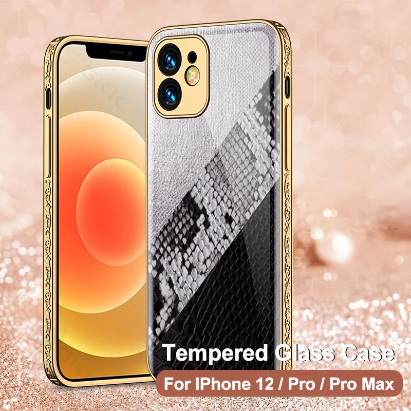 GKK Tempered Glass Leather Pattern Case For IPhone 12 Pro Max Luxury Plating Anti-knock Hard Cover For IPhone 12 Pro Max Case
GKK Tempered Glass Leather Pattern Case For IPhone 12 Pro Max Luxury Plating Anti-knock Hard Cover For IPhone 12 Pro Max Case