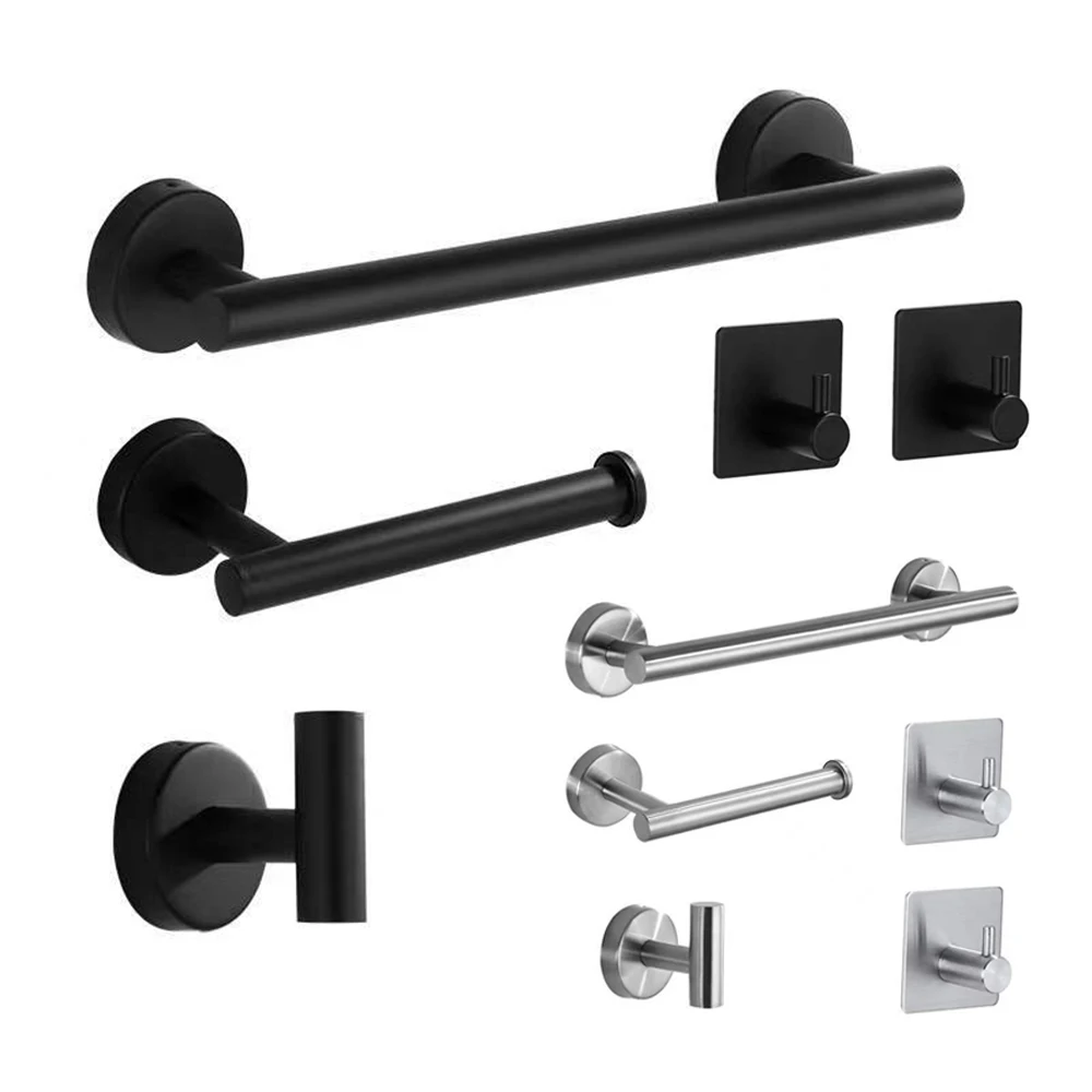 1-5PCS Stainless Steel Towel Rack Tissue Rack Clothes Hook Bathroom Kitchen Hook Bathroom Five Piece Set Bathroom Hardware Rack
1-5PCS Stainless Steel Towel Rack Tissue Rack Clothes Hook Bathroom Kitchen Hook Bathroom Five Piece Set Bathroom Hardware Rack