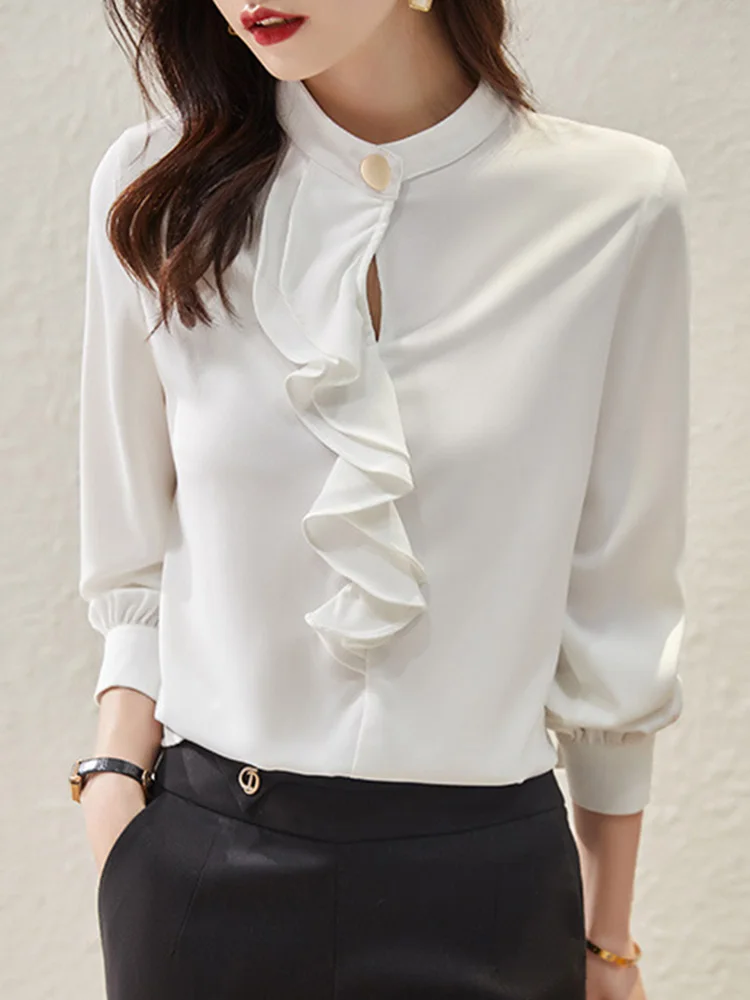 Fashion Solid Shirts Women Autumn Blouses ZANZEA 2022 Casual Long Sleeve Ruffle Blusas Female Button Tunic Oversized Flounce
Fashion Solid Shirts Women Autumn Blouses ZANZEA 2022 Casual Long Sleeve Ruffle Blusas Female Button Tunic Oversized Flounce