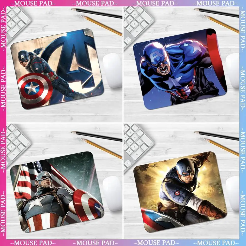 Коврик для мыши Marvel Captain America нескользящий игровой кожаный коврик esktop