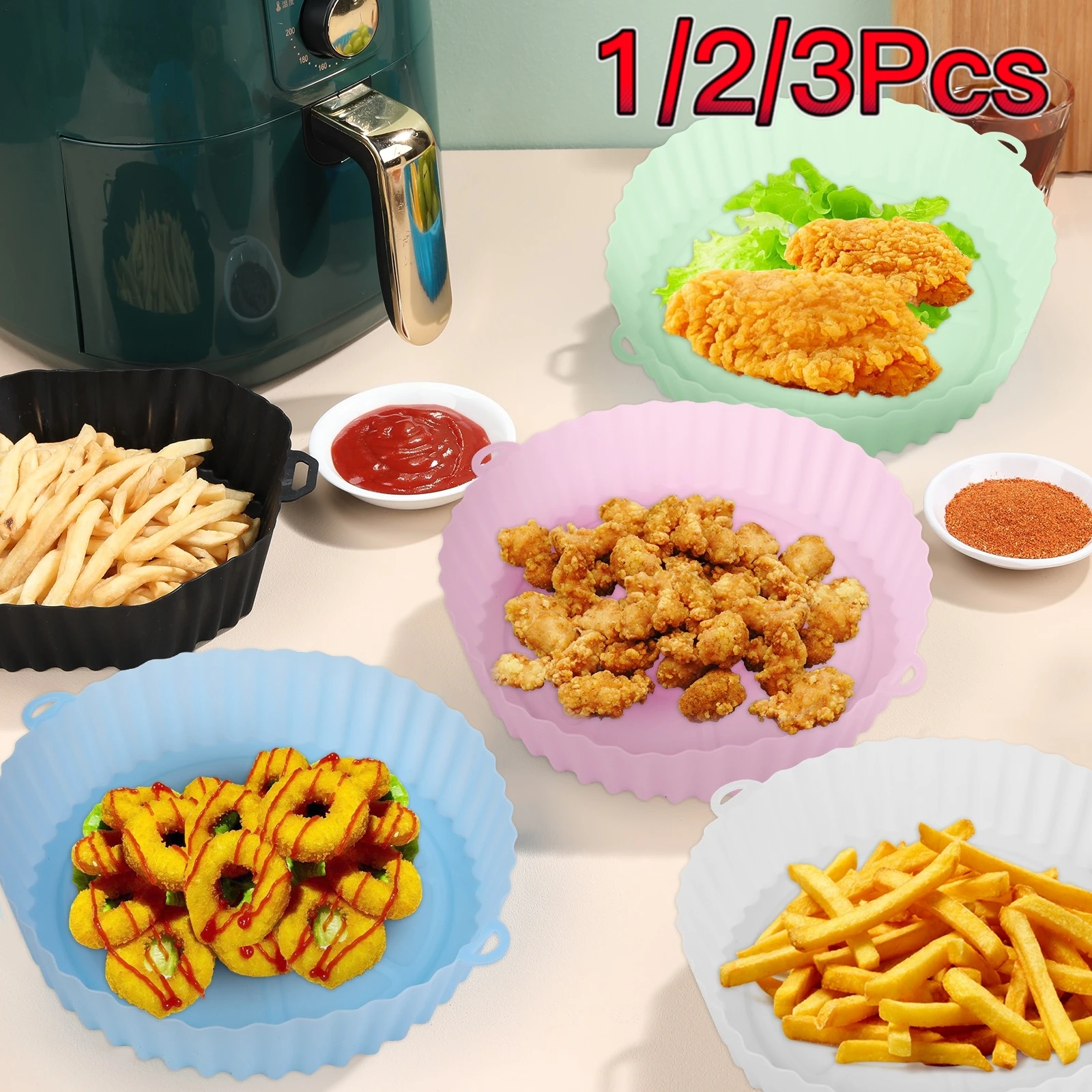 Silicone Air Fryers Baking Pan Waterproof Oil Proof Square Oven Tray Temperature Resistant Non-Stick Air Fryer Oven Baking Pan
Silicone Air Fryers Baking Pan Waterproof Oil Proof Square Oven Tray Temperature Resistant Non-Stick Air Fryer Oven Baking Pan