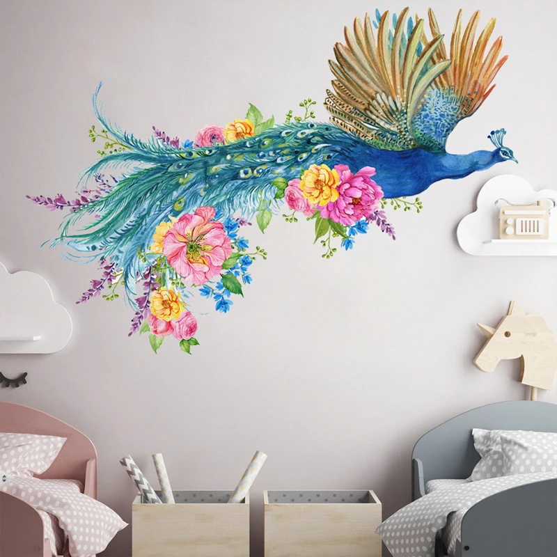 Peacock Flower Pattern Wall Stickers Adorn Your Home with a Vibrant Green Atmosphere Adding a Unique Natural Charm to the Room
Peacock Flower Pattern Wall Stickers Adorn Your Home with a Vibrant Green Atmosphere Adding a Unique Natural Charm to the Room