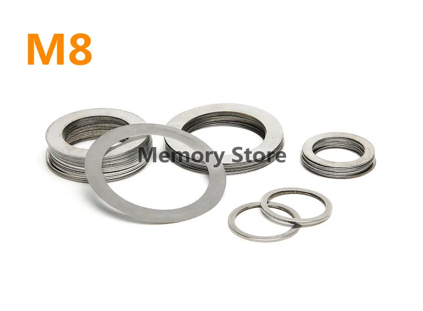 100pcs/lot M8 Stainless Steel Flat Washer Ultrathin Gasket Ultra-thin Shim Thickness 0.1 0.2 0.3 0.5 0.8 1mm
100pcs/lot M8 Stainless Steel Flat Washer Ultrathin Gasket Ultra-thin Shim Thickness 0.1 0.2 0.3 0.5 0.8 1mm