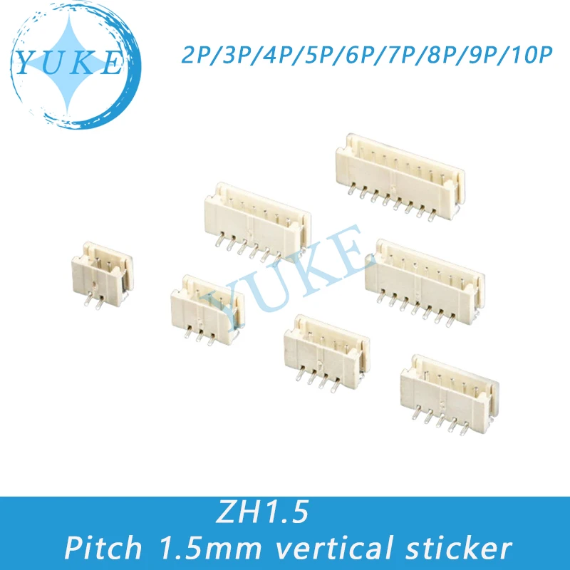 ZH1.5mm Connector Vertical Socket Plastic Shell Reed 2/3/4/5/6/7/8/9/10P Connector
ZH1.5mm Connector Vertical Socket Plastic Shell Reed 2/3/4/5/6/7/8/9/10P Connector
