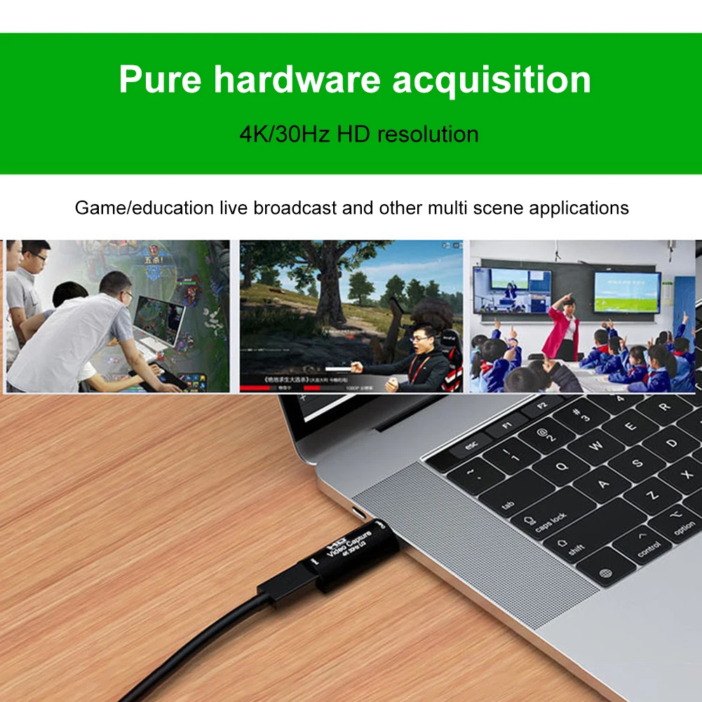 4K 30 Гц видеоконвертер HDMI-совместимый USB адаптер для видеозахвата высокоскоростной компьютер телефон для телефона
4K 30 Гц видеоконвертер HDMI-совместимый USB адаптер для видеозахвата высокоскоростной компьютер телефон для телефона