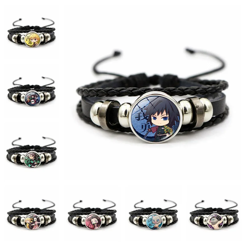 Demon Slayer Time Gem Bracelet Tanjirou Zenitsu Anime Figures Toys Leather Braided Bracelet Boy Girl Students Kids Birthday Gift
Demon Slayer Time Gem Bracelet Tanjirou Zenitsu Anime Figures Toys Leather Braided Bracelet Boy Girl Students Kids Birthday Gift