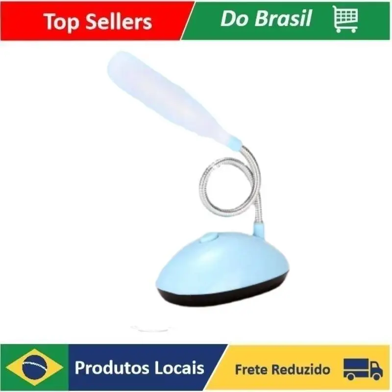 

Luminária De Mesa Com Clipe Presilha Manicure Maquiagem Leitura Camping Usb Leve Dobravel Portatil