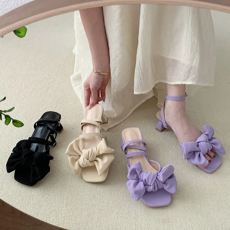 Bailamos Women Sandals 2022 Ladies Bowtie Beautiful Girly Beach Shoes Chunky Heel Summer Pumps Female Flip Flops Brand Sandals
Bailamos Women Sandals 2022 Ladies Bowtie Beautiful Girly Beach Shoes Chunky Heel Summer Pumps Female Flip Flops Brand Sandals