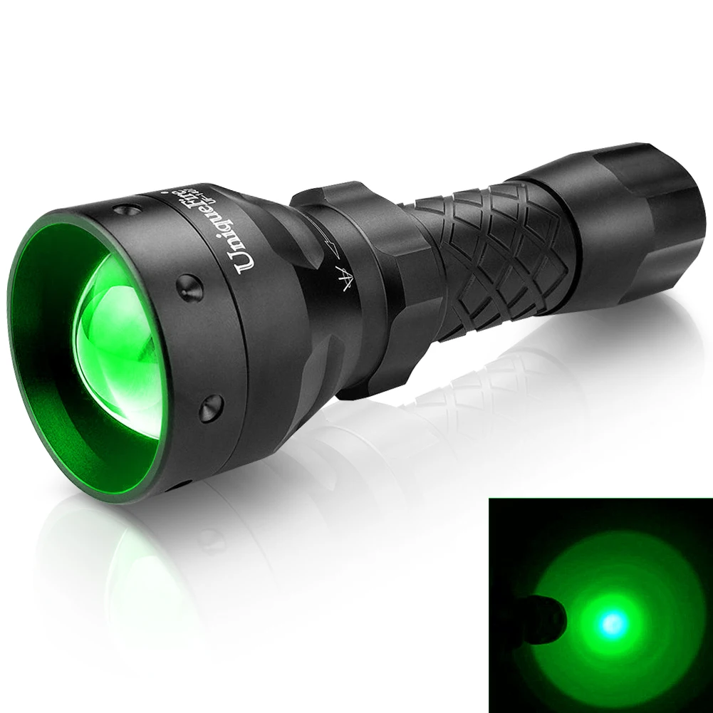 UniqueFire 1407 XRE LED Flashlight 3 Modes Green Light Portable Zoomable Night Fishing Camping Waterproof Focus Lamp for Hunting
UniqueFire 1407 XRE LED Flashlight 3 Modes Green Light Portable Zoomable Night Fishing Camping Waterproof Focus Lamp for Hunting