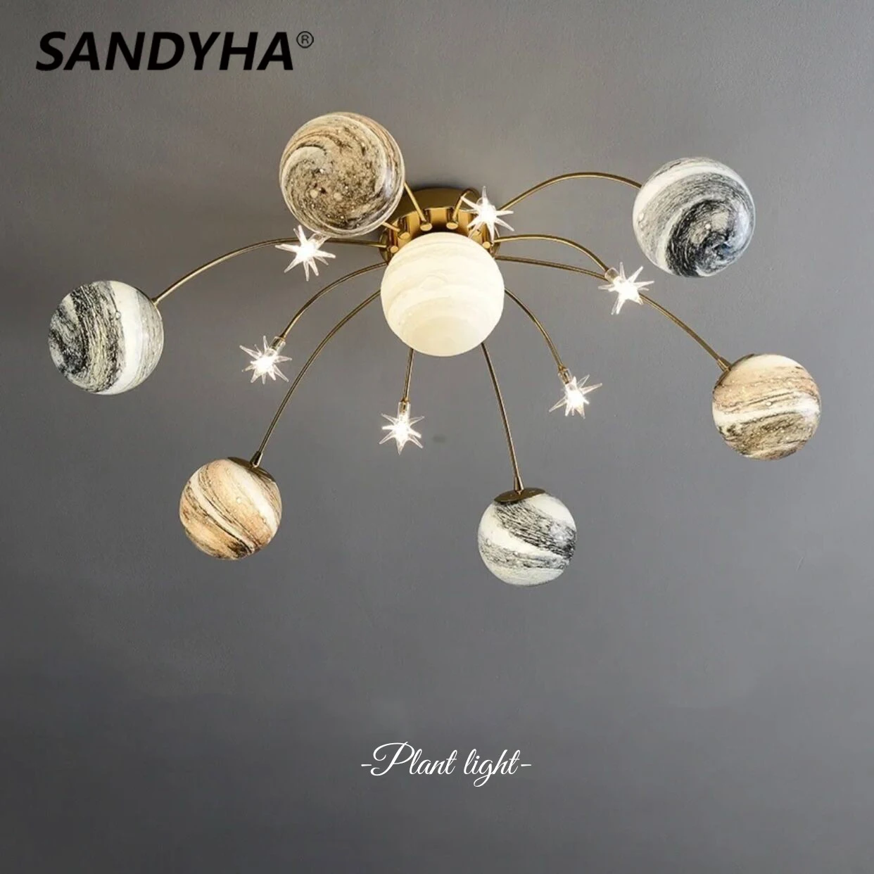 Декоративная лампа со звездами SANDYHA, современный креативный потолочный светильник с планетами для спальни, детской, светильник
Декоративная лампа со звездами SANDYHA, современный креативный потолочный светильник с планетами для спальни, детской, светильник